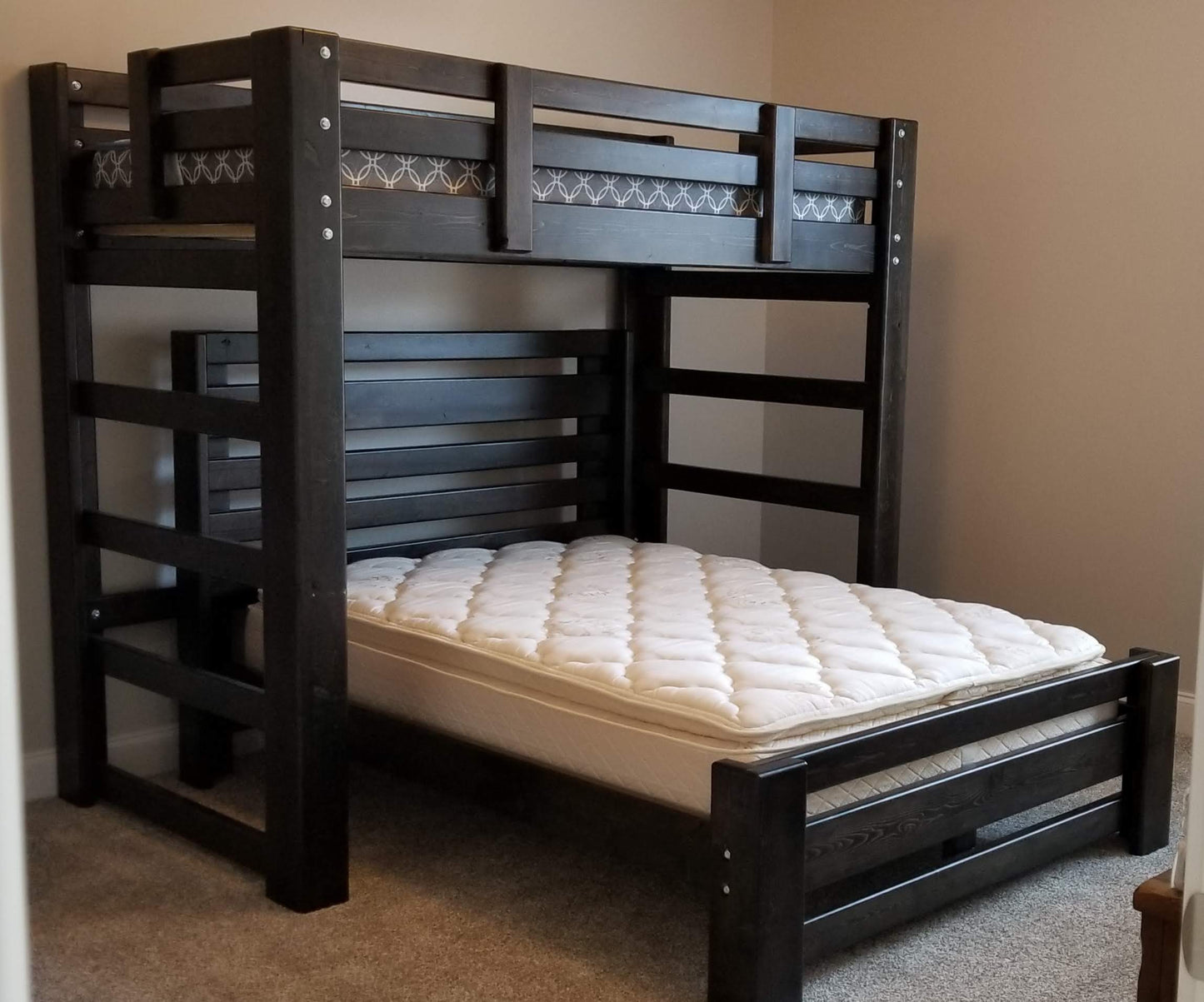 T-Shape Solid Wood Bunk Bed