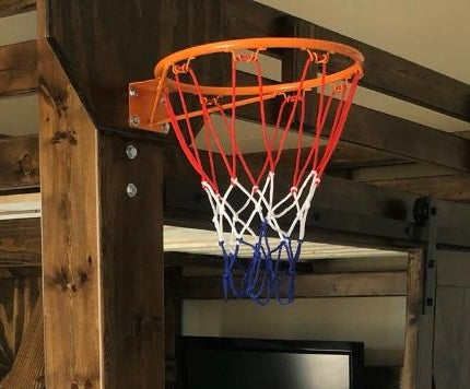 Add-on Basketball Mini Goal w/ Wooden Backboard