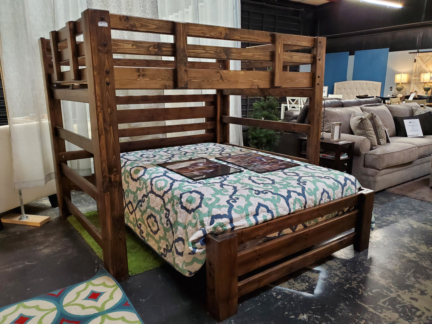 T-Shape Solid Wood Bunk Bed