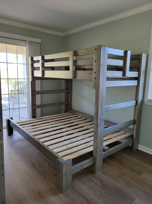 Queen Size Bunk Bed - Traditional Style Big Mama Bunk