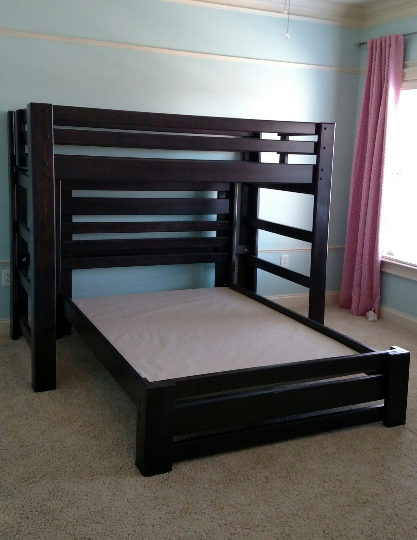 T-Shape Solid Wood Bunk Bed